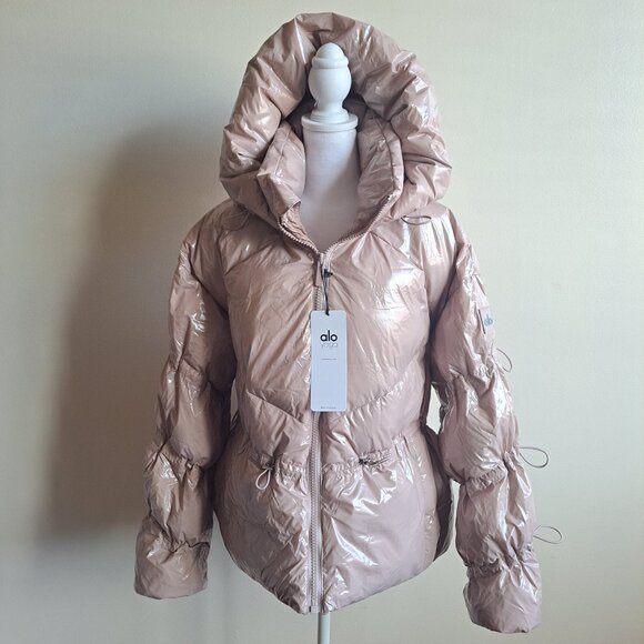 NEW Alo Stunner Puffer Jacket Dusty Pink Size S - Picture 5 of 16